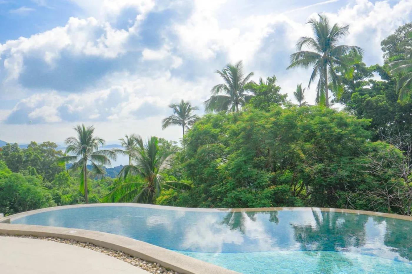 Phra Chan Villa 2Br - Infinity Pool & Sea View Chaweng-stranden Eksteriør billede