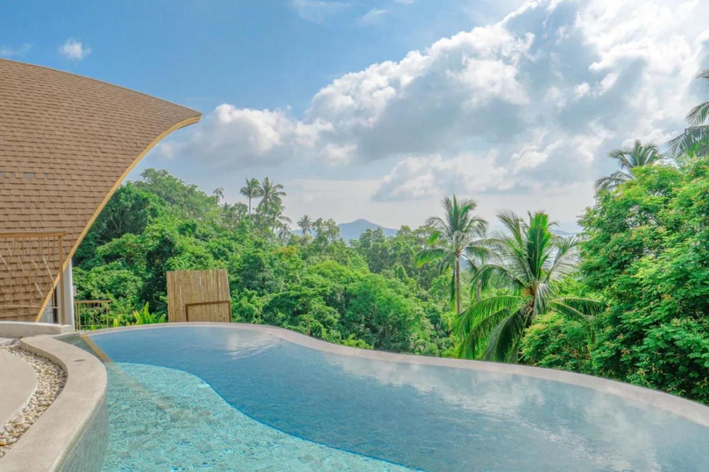 Phra Chan Villa 2Br - Infinity Pool & Sea View Chaweng-stranden Eksteriør billede